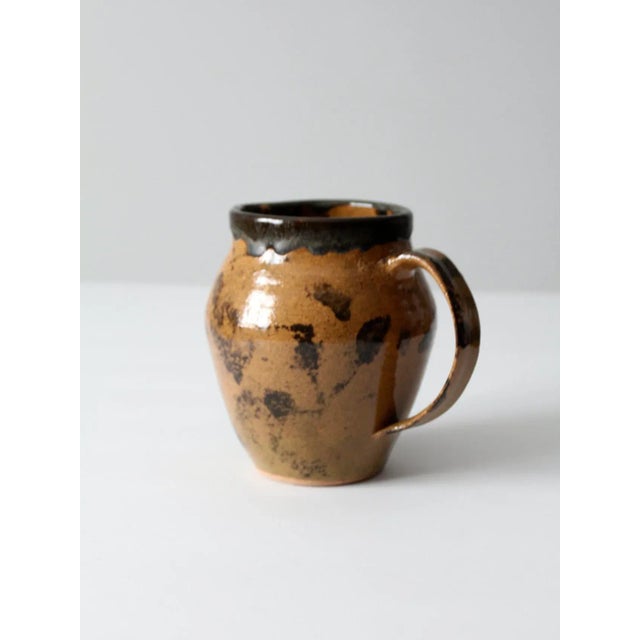 Vintage Studio Pottery Pitcher Circa 1992 For Sale - Image 6 of 11