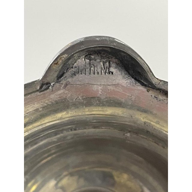 Boho Chic Antique Stein Jug and Glasses with Pewter Lid from Gebruder Thanhausen Munchen, Germany, Set of 5 For Sale - Image 3 of 11