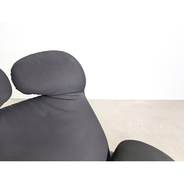 Wink Chair in Black Fabric from Cassina For Sale - Image 9 of 10