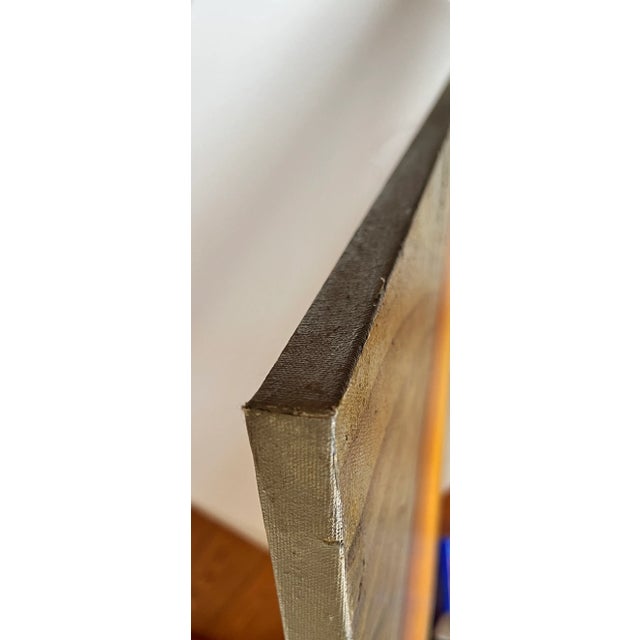 2010s Contemporary Oil Painting, Yellow Earth Tones, Ancient Inspired "Yellow Urn" For Sale - Image 5 of 8