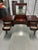 Brown Mid-20th Century Hepplewhite Federal Style Serpentine Mahogany Vanity/Desk Table With Mirror. For Sale - Image 8 of 13