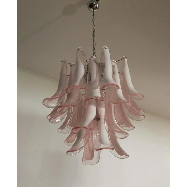 Vintage Italian Glass Chandelier, 1984 For Sale - Image 10 of 10