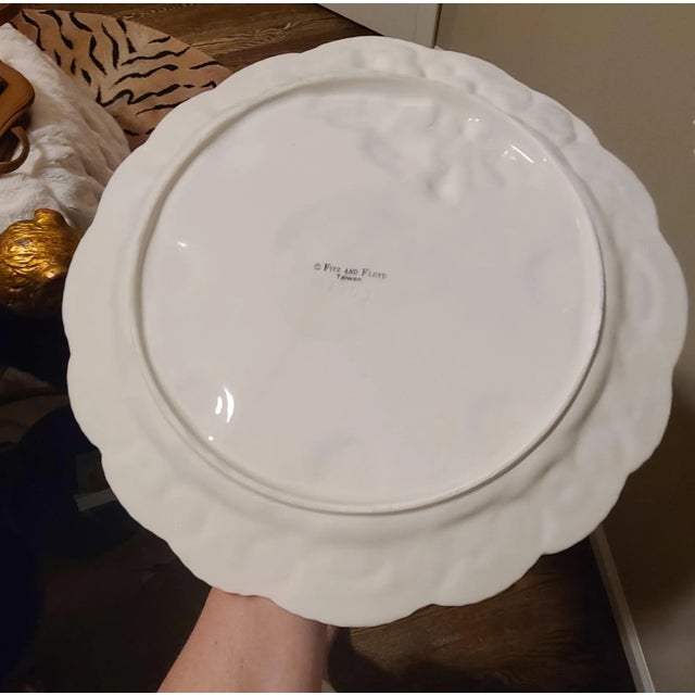 MOS25Vintage Fitz and Floyd Majolica Style Serving Platter For Sale - Image 11 of 13