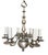Vintage Silverplate Georgian Chandelier For Sale In Los Angeles - Image 6 of 9