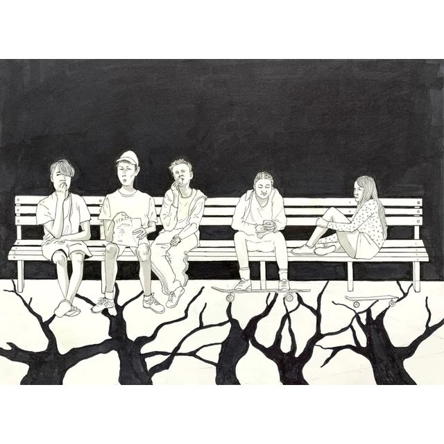 Anna Wardega, Untitled, Ink Drawing, 2020 For Sale