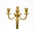 Italian Pair 19th Century Italian Gilt Bronze Four-Light Candelabra Engraved Details For Sale - Image 3 of 11