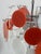 Orange Six-Light Chandelier with Murano Glass Discs, 1960 For Sale - Image 8 of 11