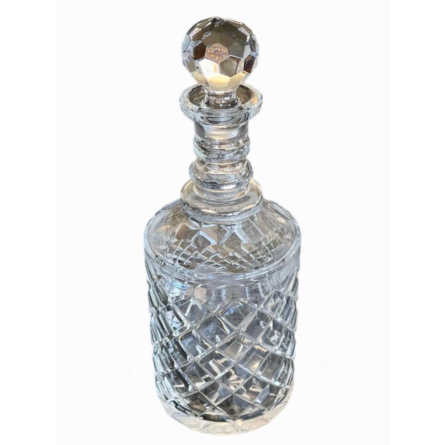 Victorian 19th C. British Crystal Spirits Decanters, a Pair For Sale - Image 3 of 12
