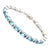 Classic Emerald-Cut Swiss Blue Topaz Bracelet with Diamonds, 14 Kt Yellow Gold For Sale - Image 15 of 18
