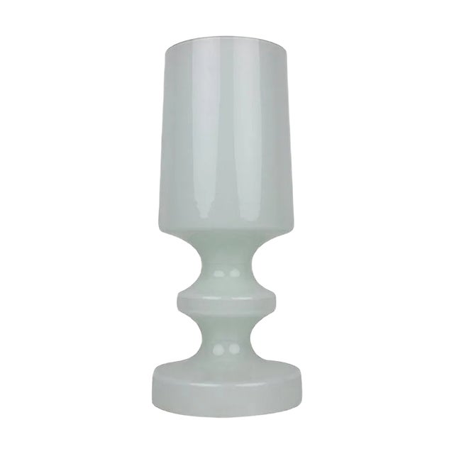 White Glass Table Lamp by Stefan Tabery, 1930s For Sale
