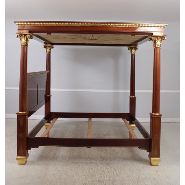 Traditional Kindel King Size Empire Canopy Bed For Sale - Image 3 of 18