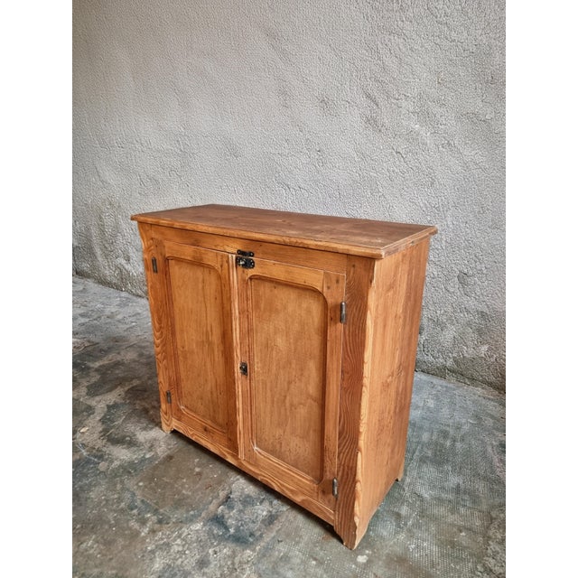 Rustic Antique French Pine Cupboard, Early 20th Century For Sale - Image 3 of 14