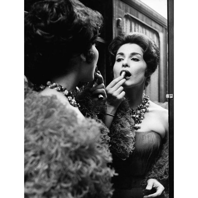 Carol Lawrence American actress Carol Lawrence applying her make-up in Paris, France, 4th May 1961. She is in Paris to...