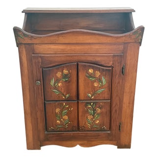 Primitive Pine Dry Sink Cabinet, Circa Mid 1900s For Sale