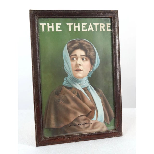 Traditional Framed 1907 the Theatre Magazine Alla Nazimova Cover For Sale - Image 3 of 11