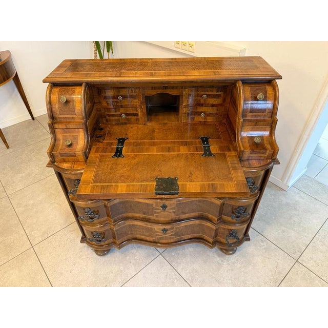 Antique Baroque Style Secretaire, 1980s For Sale - Image 13 of 14