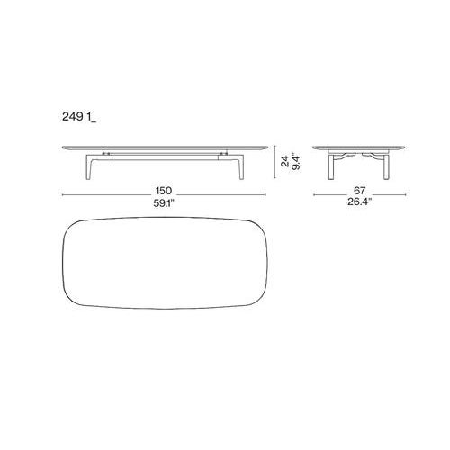 Cassina Marble and Aluminium Base Volage Ex-S Coffee Table by Philippe Starck for Cassina For Sale - Image 4 of 16