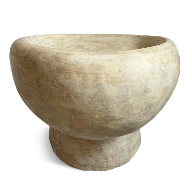 Sculpture Materials Outdoor Cement Scoop Chair For Sale - Image 7 of 7