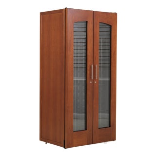 1990s Lacache Contemp 2400 Cherry Wine Cooler For Sale