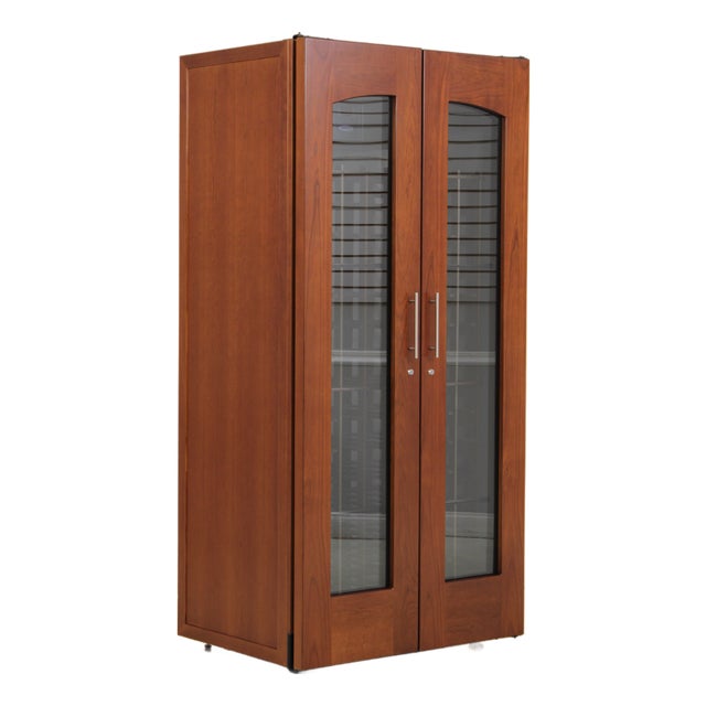 1990s Lacache Contemp 2400 Cherry Wine Cooler For Sale