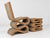 Brown Easy Edges Wiggle Side Chair with Stool by Frank Gehry for Vitra, Set of 2 For Sale - Image 8 of 18