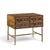 Mastercraft Mid Century Burlwood and Brass Nightstands - Pair For Sale In Chicago - Image 6 of 13