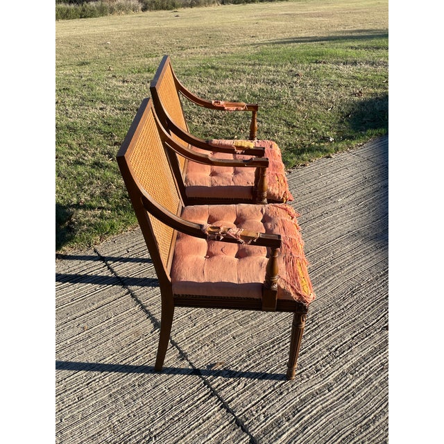 French Louis XVI Style Chairs - A Pair For Sale - Image 3 of 9