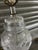 Chrome 1960s Waterford Style Cut Crystal Table Lamps With Shades, Chrome Bases, Ireland Attributed - a Pair For Sale - Image 8 of 13