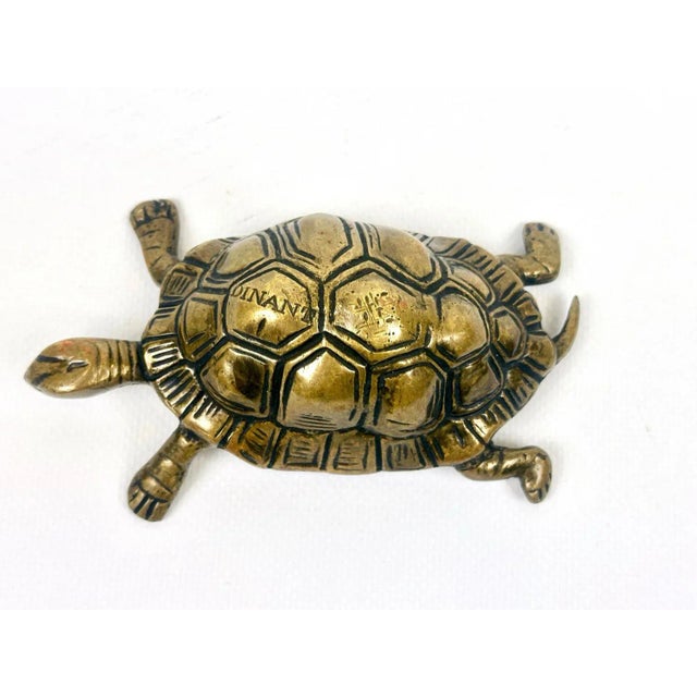 Vintage Brass Turtle Figurine from Dinant, 1960s For Sale - Image 9 of 11