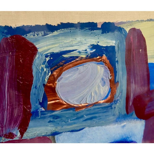 Plastic Lynne Golob Gelfman, Abstract Expressionist 1980s Painting Miami Woman Modernist Lynne Golob Gelfman, c.1983 For Sale - Image 7 of 9