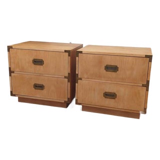 Vintage Dixie Campaigner Nightstands For Sale
