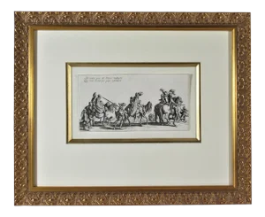 Jacques Callot, Nous Voila Pas de Braves., from the suite les Bohemiens, 1620