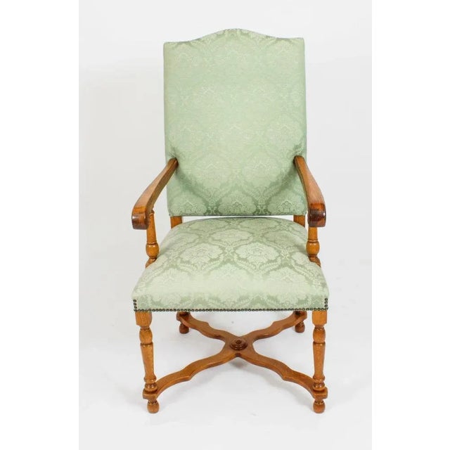 Late 20th Century Oak Refectory Dining Table, Chairs and Sideboard, 1980s, Set of 10 For Sale - Image 18 of 18