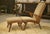 Wood Scandinavian Armchair and Ottomans, 1960s, Set of 3 For Sale - Image 7 of 16