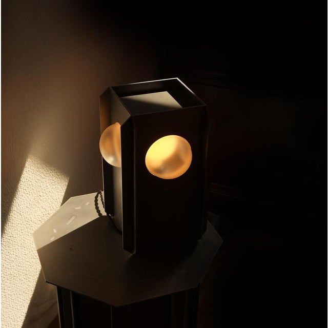 Contemporary Orbital Array Aluminium Table Lamp by Bureau of Entropy For Sale - Image 3 of 10