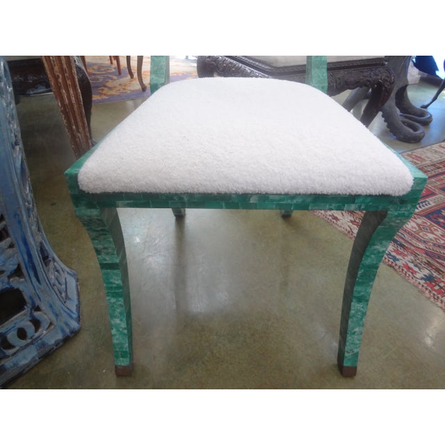 Textile Late 20th Century Vintage Maitland - Smith Tessellated Stone Klismos Chair For Sale - Image 7 of 12