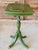 A truly one-of-a-kind antique pedestal table reimagined by a local artist, featuring an enchanting hand-painted and...