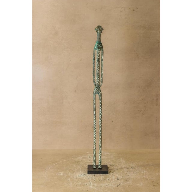 Benin Bronze Sculpture For Sale - Image 3 of 8