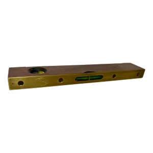 Vintage British Wood & Brass Spirit Level Made by Gtl (Guaranteed Tools Limited) - Circa 1940’s