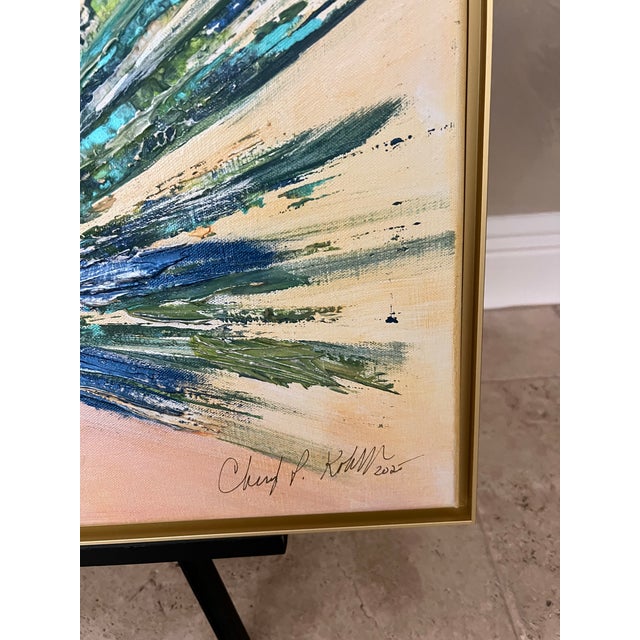 Palm Beach Palm Frond, Canvas Art - Designed by Cheryl P. Kohloff For Sale In West Palm - Image 6 of 7