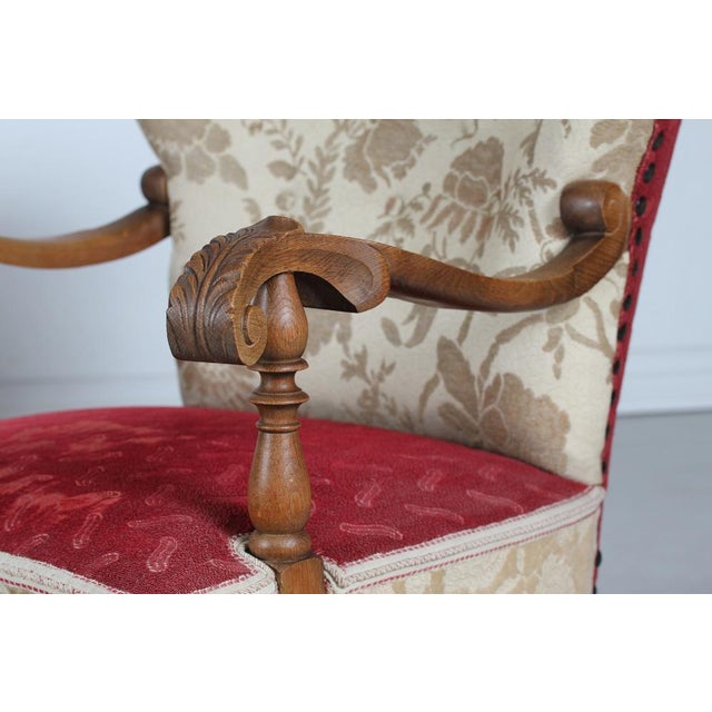 1940s Set of Danish Art Deco Lounge Chairs in Oak, 1940s For Sale - Image 5 of 18