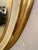 Oval Cream and Gold Leaf Wall Mirror For Sale - Image 4 of 7