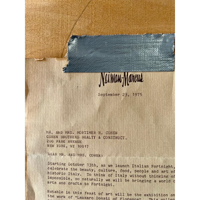 Lazzaro Donati, Italian Modernist Surrealist Woman Colorful Oil Painting Lazzaro Donati, 1961 For Sale In Miami - Image 6 of 17