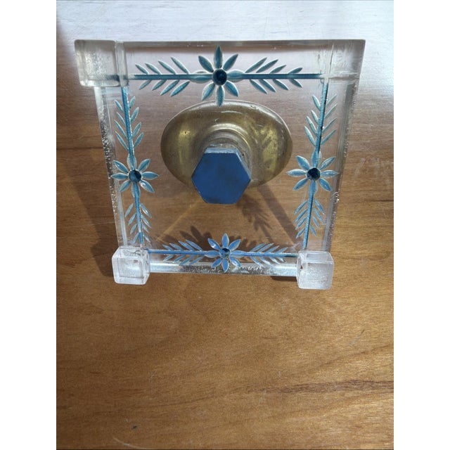 Early 20th Century Antique NYC Public School Door Knob Paperweight Brass Architectural For Sale - Image 5 of 6