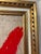 Red Large Graffiti-Style Modern Painting in Vintage Frame. “X” For Sale - Image 8 of 11