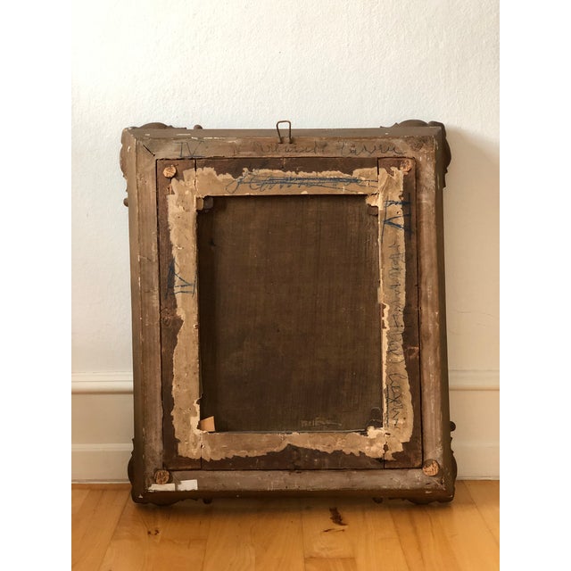 Antique Original Gentleman Oil Painting: 19th Century Biedermeier Portrait For Sale - Image 11 of 12