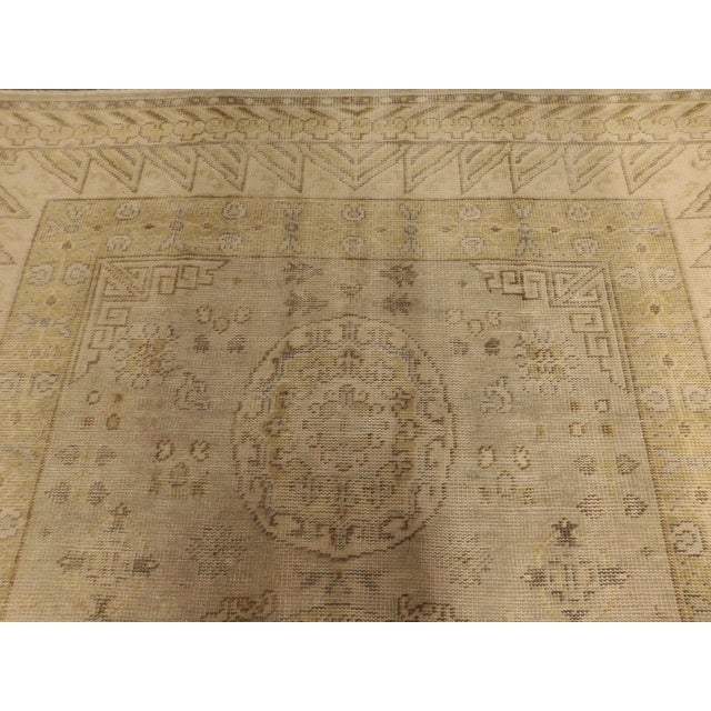 Vintage Hand Knotted Khotan Style Rug. 7'8"x 10'2" For Sale - Image 17 of 18