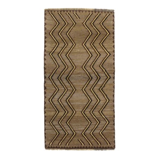 Vintage Hand-Knotted Persian Gabbeh Rug 4'0" X 6'0" For Sale