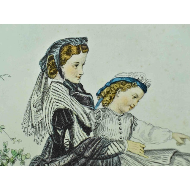 Early 20th Century Victorian Fashion Plates French Periodicals Prints - Set of 4 For Sale - Image 14 of 16