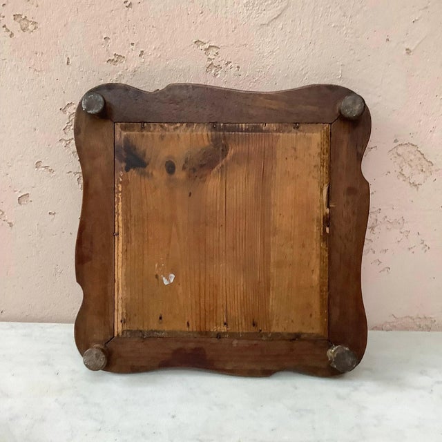 Ceramic Early 20th Century Art Nouveau Majolica Swan Trivet For Sale - Image 7 of 8